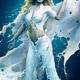 Image for article titled Famous superheroines wearing suits made of liquid paint look really cool